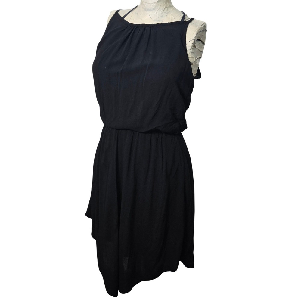 Splendid Dress Womens XS Black Excellent Rayon High Low Strappy Sleeveless‎